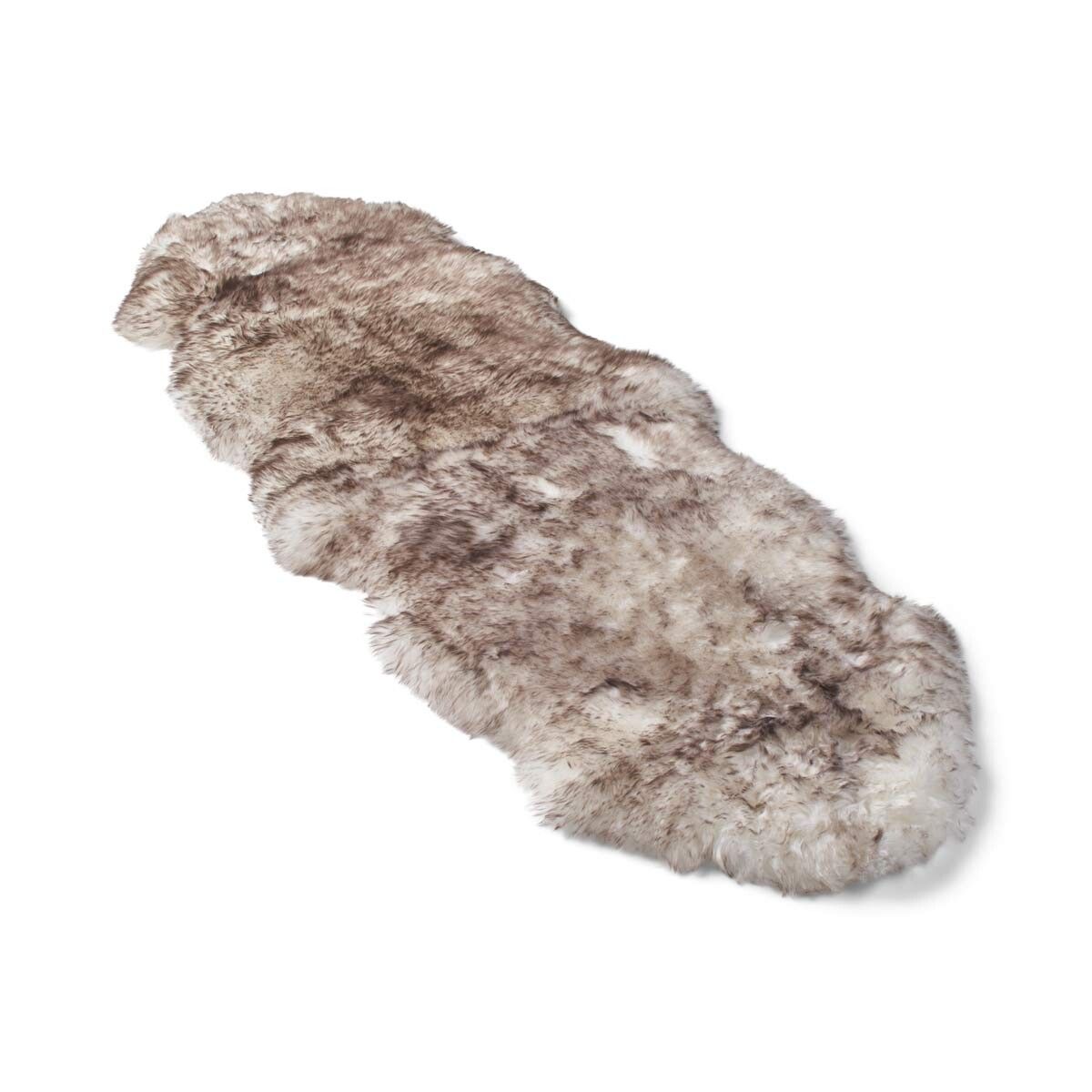 Merino Doppeltes Lammfell | Langhaar | Neuseeland | 170x60 cm Wolf-Spitze