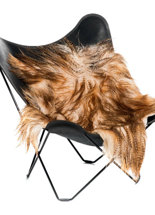 Ziegenfell Premium | Mongolei | 100x70 cm Staubiges Braun