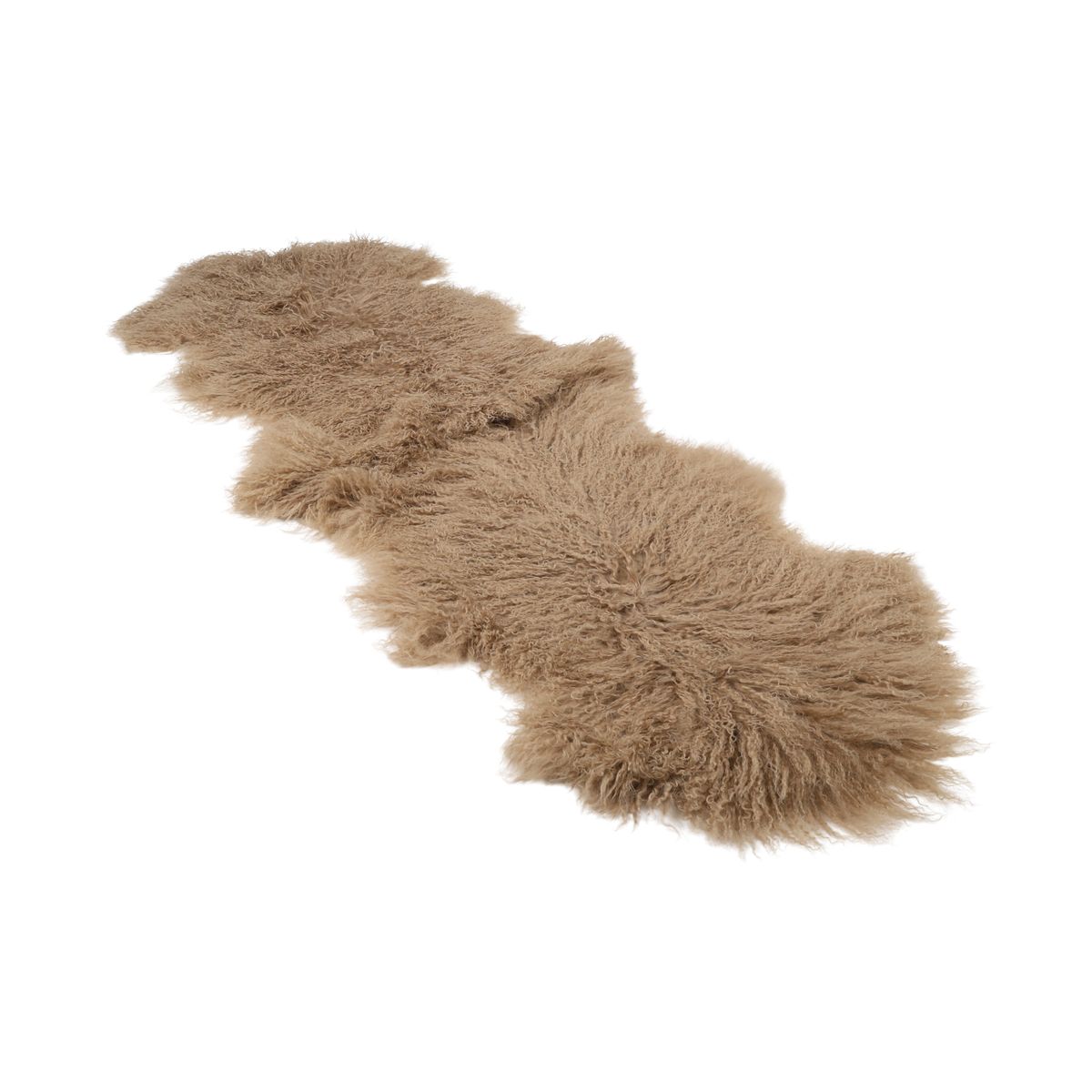 Doppeltes Lammfell | Tibet | 150x55 cm Warm Sand