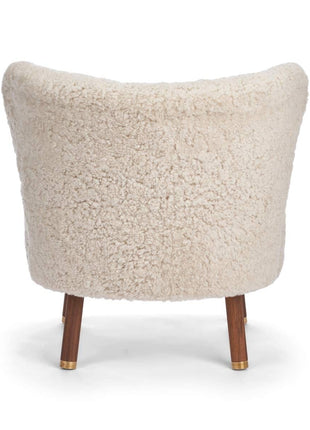 Emil Loungesessel | Premium Lammfell | Kurzhaar Beige