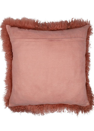 Fellkissen | Tibet | 50x50 cm Altrosa