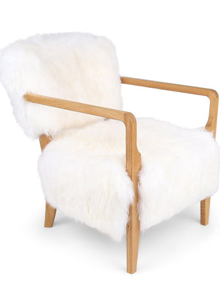 Lina Loungesessel | Premium Lammfell | Designmöbel