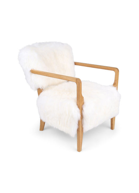 Lina Loungesessel | Premium Lammfell | Designmöbel