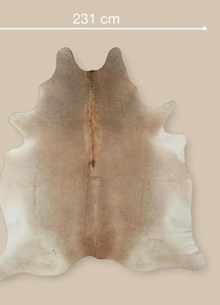 Unika Kuhfell | Graubeige | 3,8 qm Graubeige