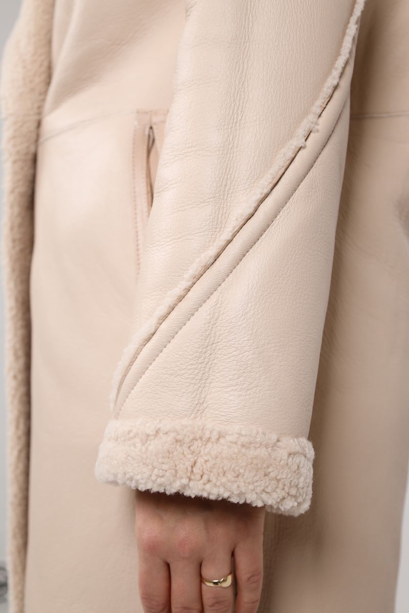 Savannah Mantel | Lammwolle Beige