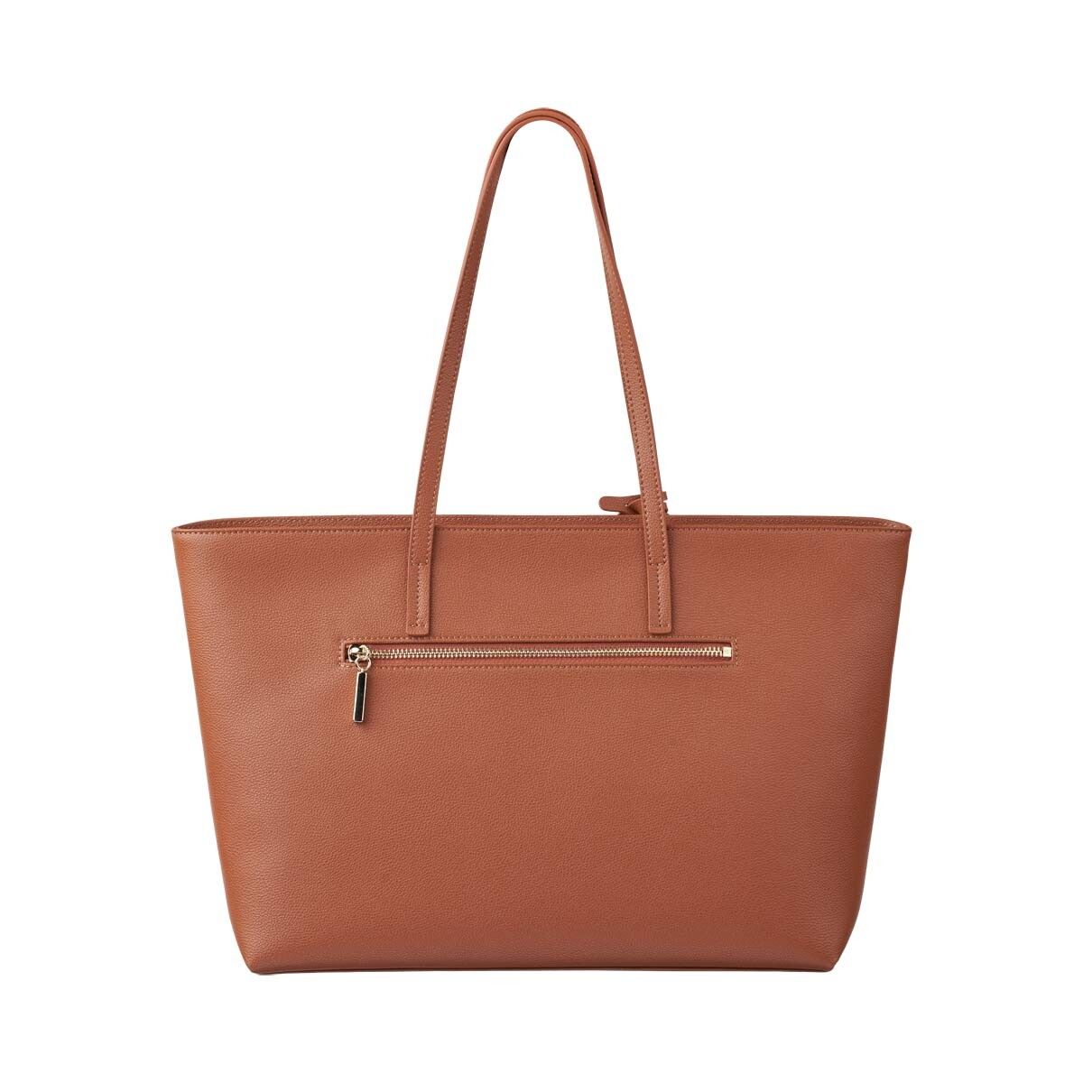 Audrey Shopper | Lammleder Lederbraun