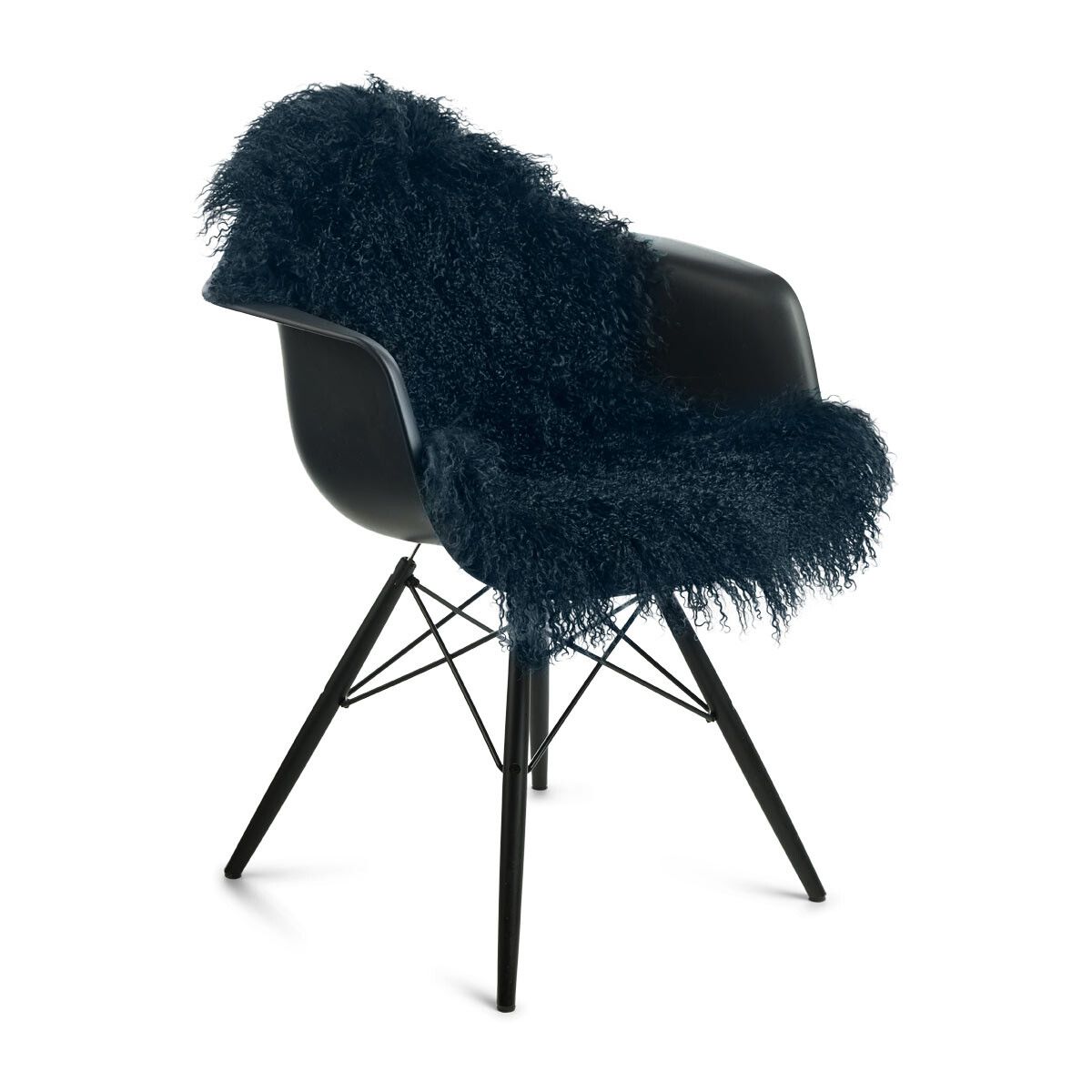Lammfell Premium | Tibet | 85x50 cm  Marineblau