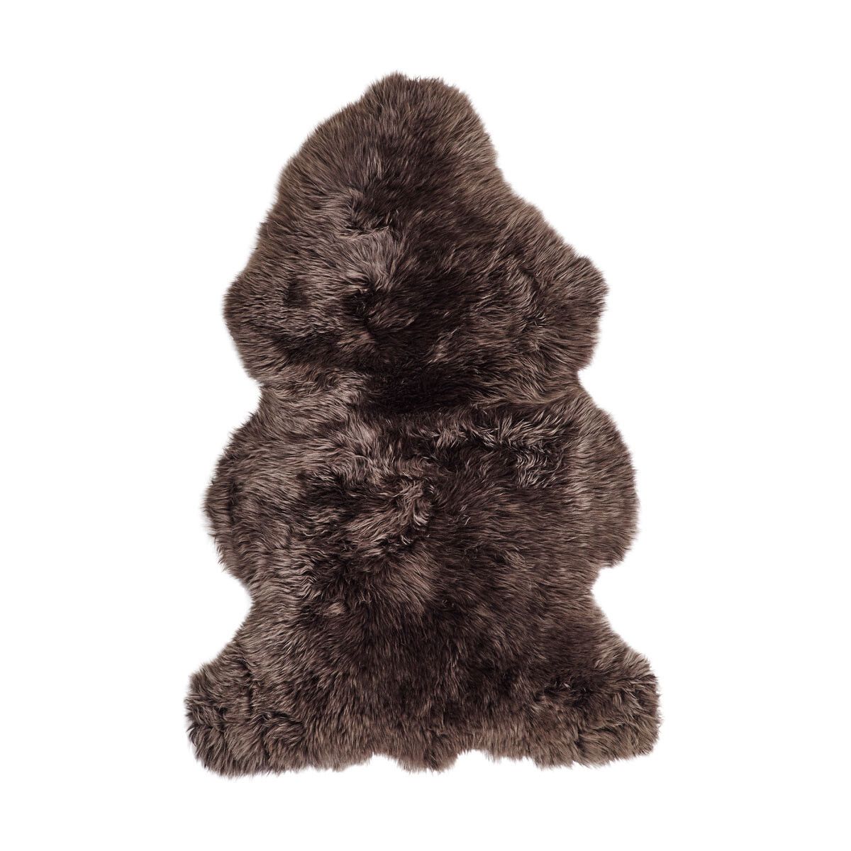 Merino Premium Lammfell | Langhaar | Neuseeland | 115x60 cm Walnuss