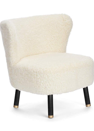 Emil Loungesessel | Premium Lammfell | Kurzhaar Weiß