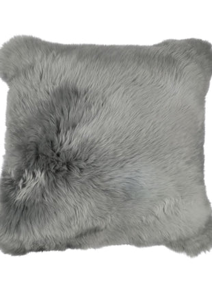 Fellkissen | Langhaar | Neuseeland | 50x50 cm Hellgrau