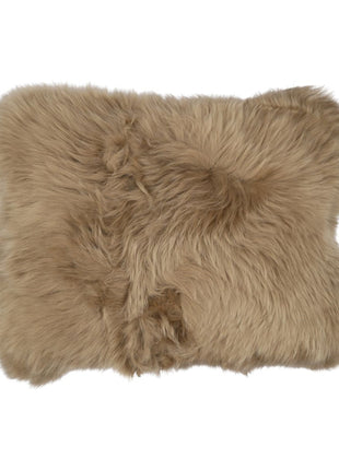 Fellkissen | Langhaar | Neuseeland | 35x45 cm Taupe