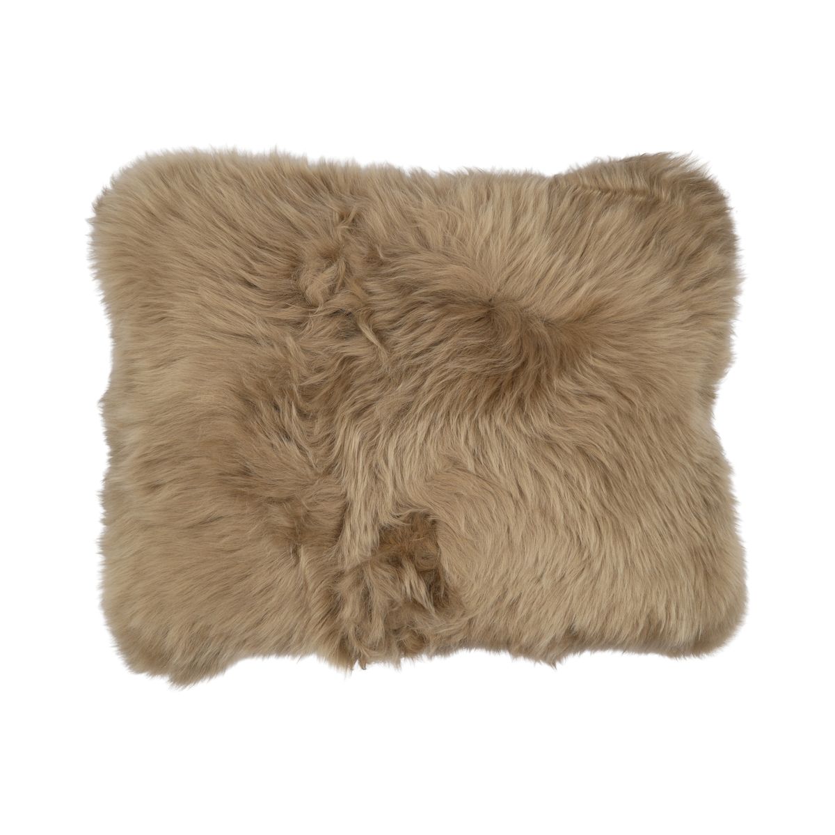 Fellkissen | Langhaar | Neuseeland | 35x45 cm Taupe