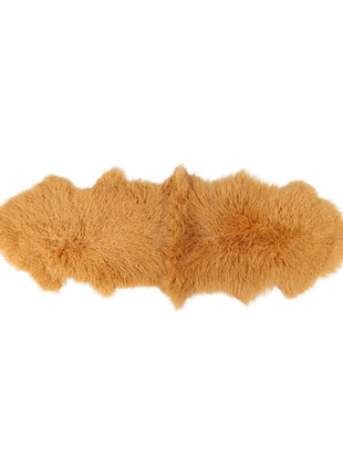 Doppeltes Lammfell | Tibet | 150x55 cm Goldgelb