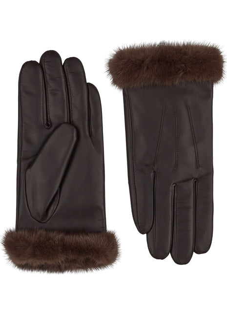 Kendall | Lederhandschuhe | Nerzpelz | Damenhandschuhe