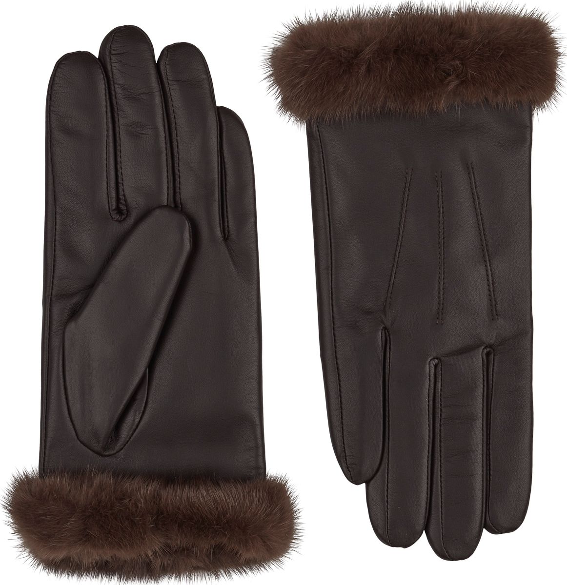 handschuhe leder fell damen Kendall Lederhandschuhe mit Nerzpelz – Lammfellhaus.de