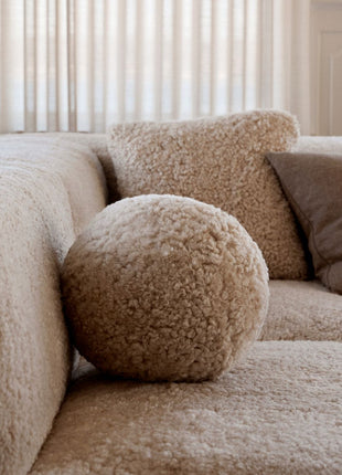 Angelite Kissenball | Kurzhaar | Neuseeland | D25/30/35 cm Schwarz