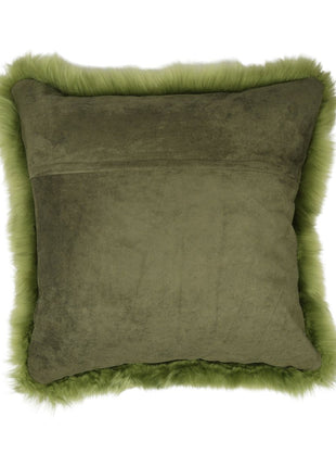 Fellkissen | Langhaar | Neuseeland | 50x50 cm Grün