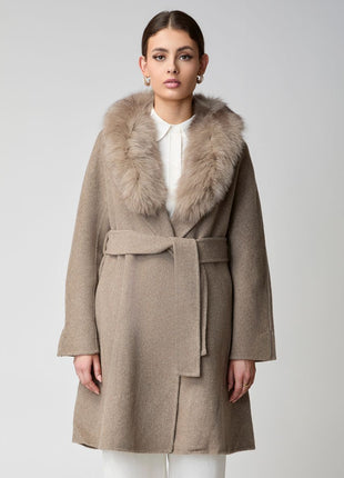 Lucia Mantel | Wolle, Fuchs Beige