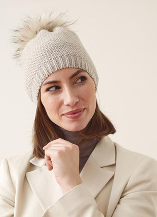 Stella Mütze | Wolle, Waschbär Schwarz/Schwarz