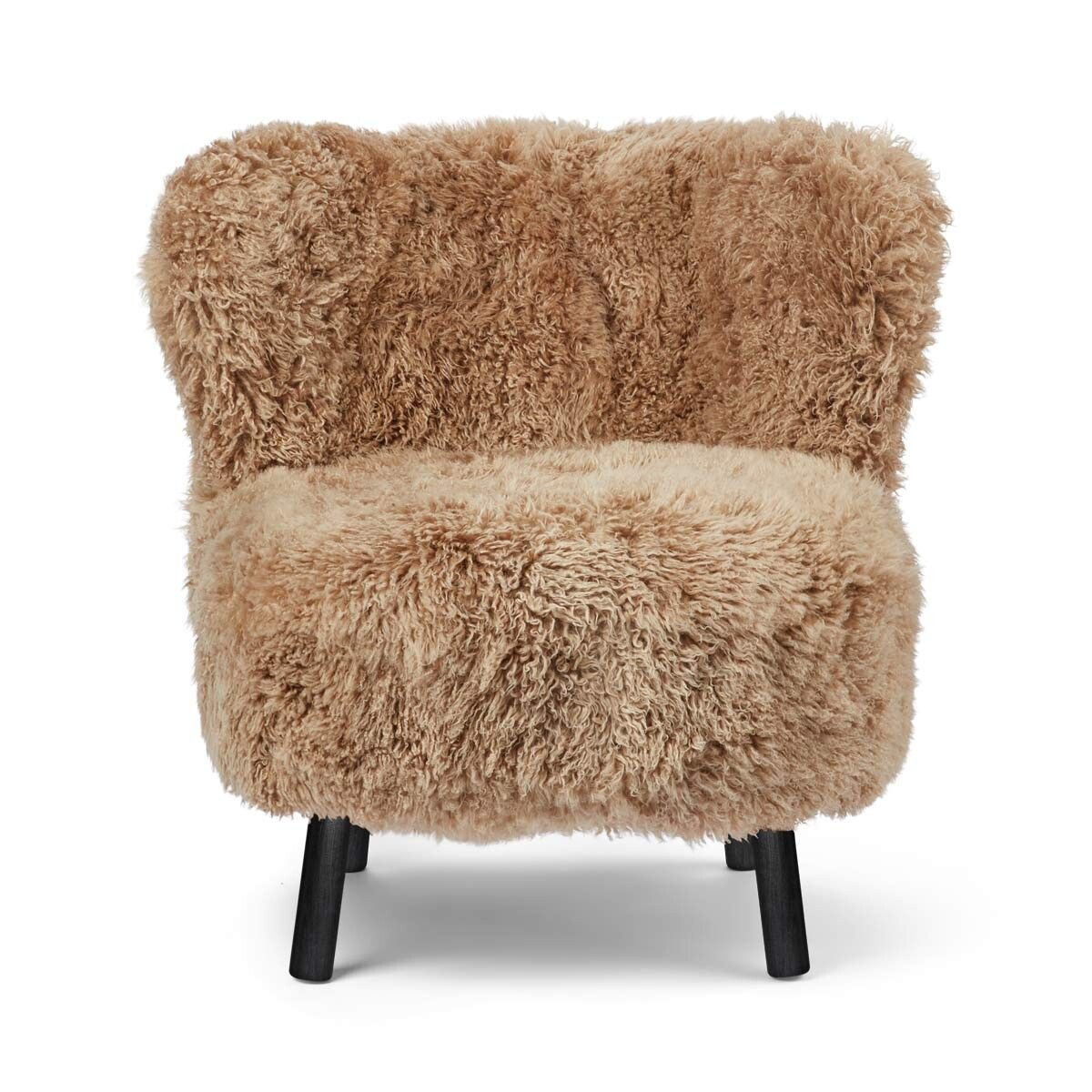 Emil Loungesessel | Premium Lammfell | Langhaar Honig