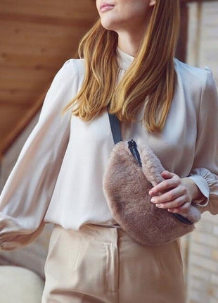 Saki Gürteltasche | Neuseeland | Lammwolle Pink