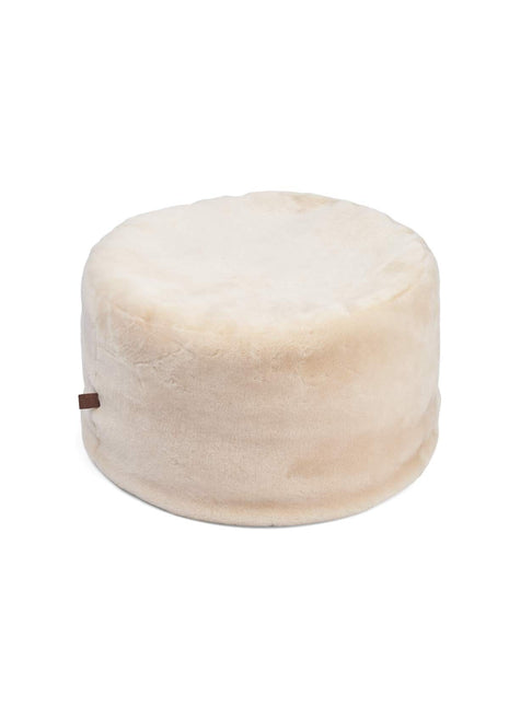 Lammfellpouf Premium | Neuseeland | Mokassin | D55x46 cm