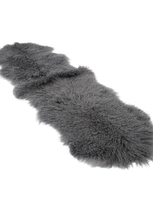 Doppeltes Lammfell | Tibet | 150x55 cm Stahl