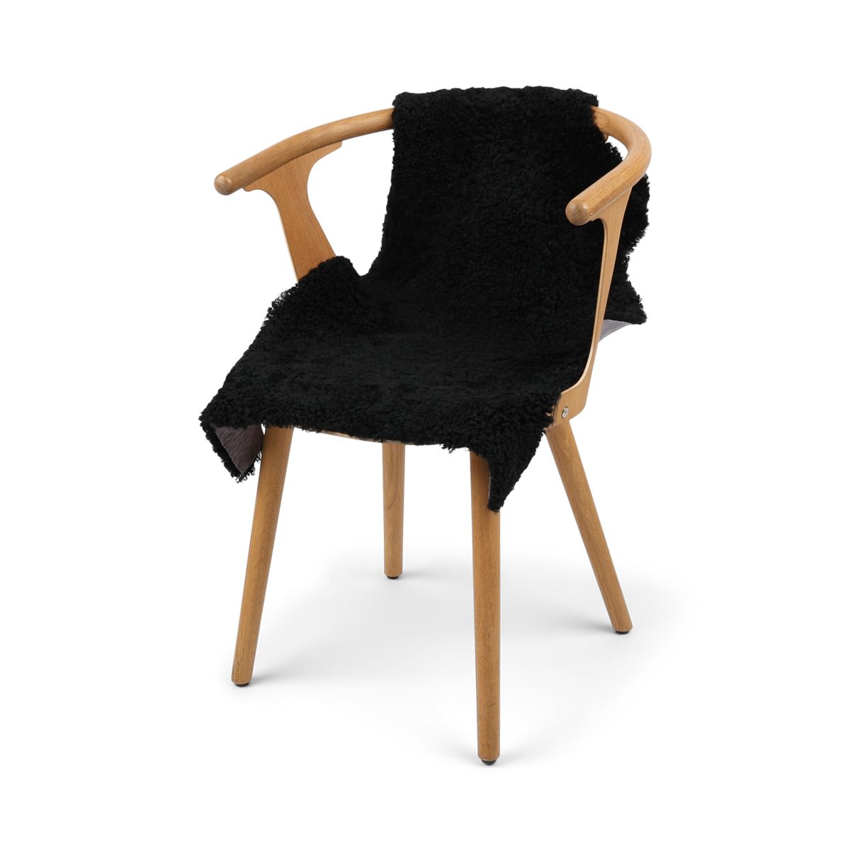 Schaffell | Kurzhaar | Neuseeland | 90x60 cm Schwarz