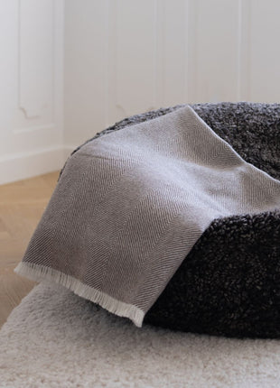 Luxuriöse Decke | 100% Alpakawolle | 130x200 cm Dunkelbraun