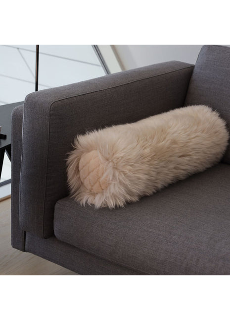 Korallenkissen | Langhaar | Neuseeland | 20x52 cm Hellgrau/Silbergrau