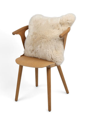 Fellkissen | Langhaar | Neuseeland | 50x50 cm Leinen