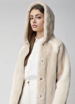 Leah Jacke | Doubleface Beige/Brun