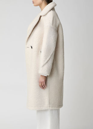 Savannah Mantel | Lammwolle Beige