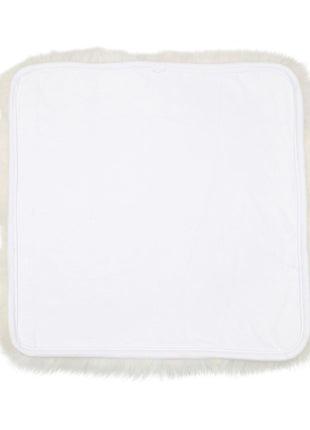 Sitzkissen | Langhaar | Neuseeland | Stoffrückseite | 40x40 cm Weiß