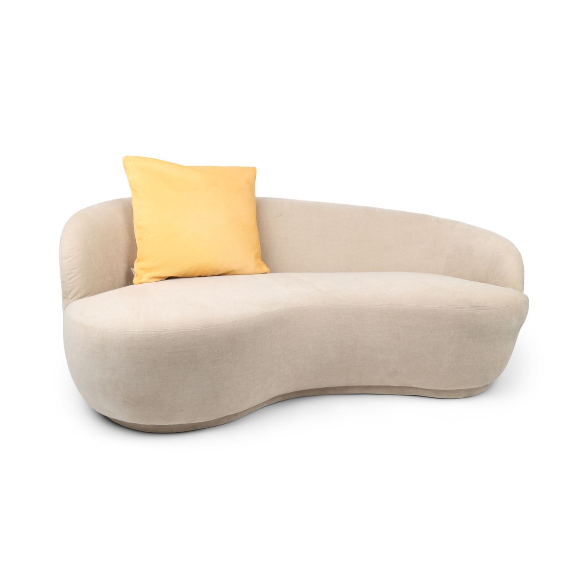 Premium Kuhfellkissen | Doppelseitig | 41x41 cm, 52x52 cm & 61x61 cm Senfgelb