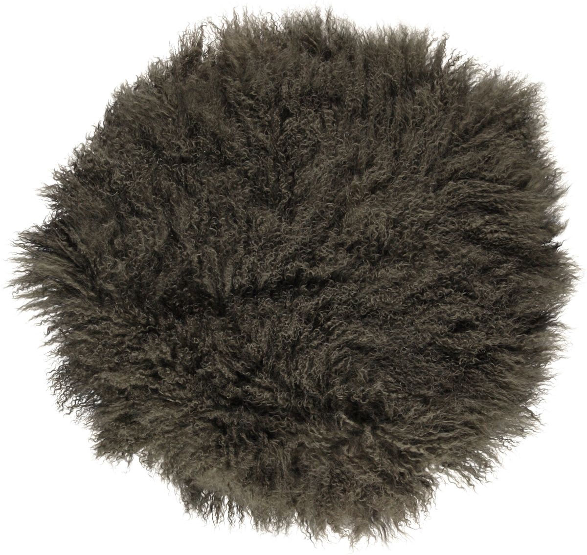 Lammfellkissen | Tibet | D38 cm | D45 cm | D62 cm Heckengrün