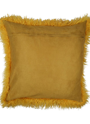 Fellkissen | Tibet | 50x50 cm Senfgelb