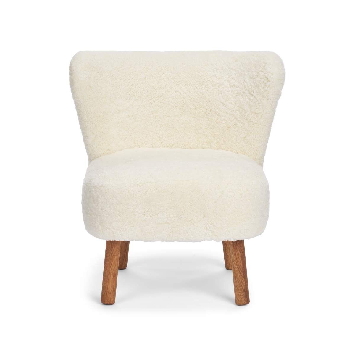 Emily Loungestuhl | Kurzhaar | Design Möbel Weiß
