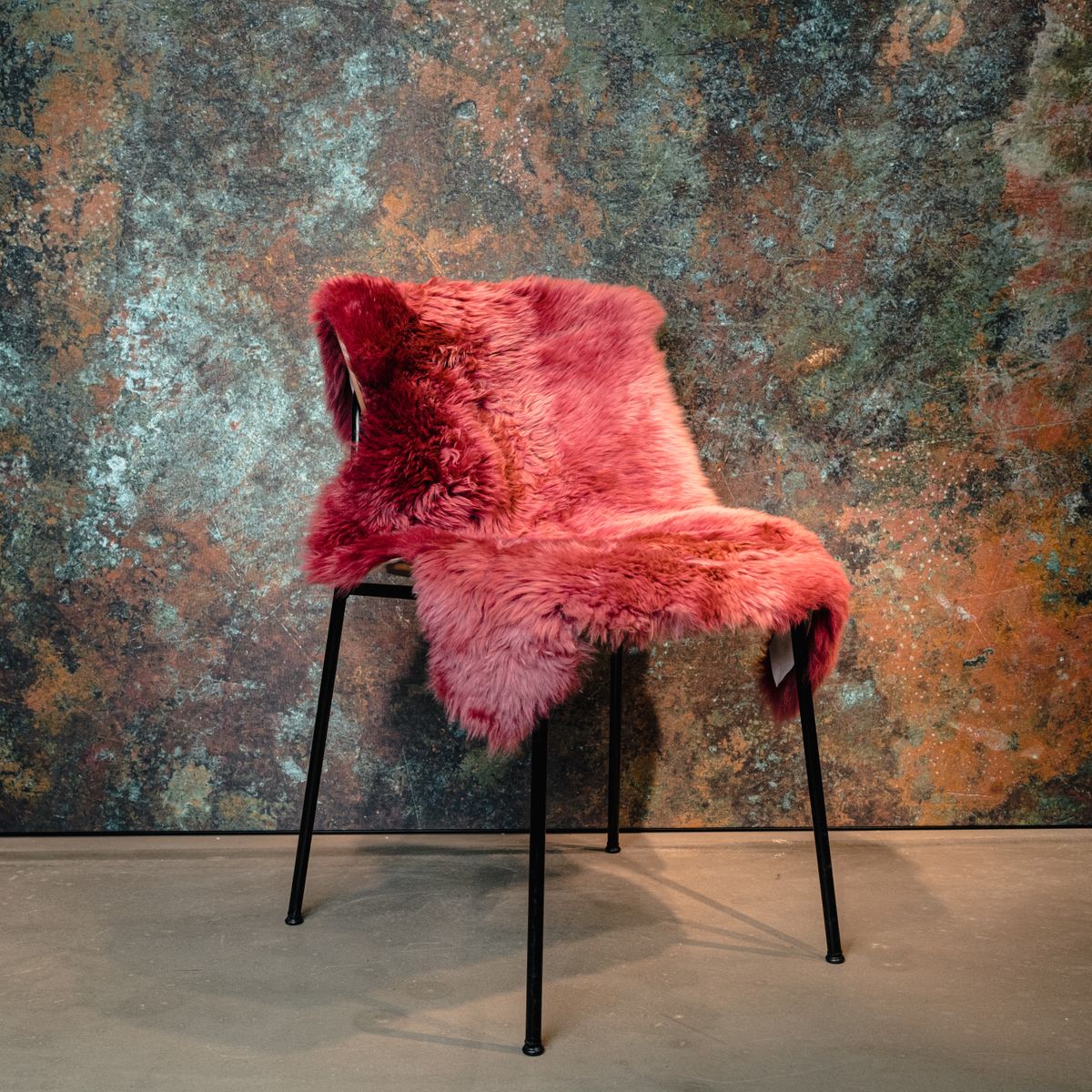 Merino Lammfell | Neuseeland | Ca. 85x60 cm Fuchsie
