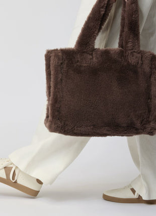 Mini Glory Shopper | Neuseeland | Lammwolle Lederbraun
