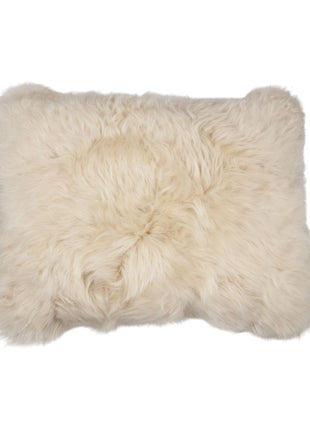 Fellkissen | Langhaar | Neuseeland | 35x45 cm Leinen