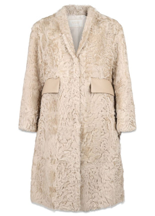 Sofia Jacke | Kalgan Lammfell Beige