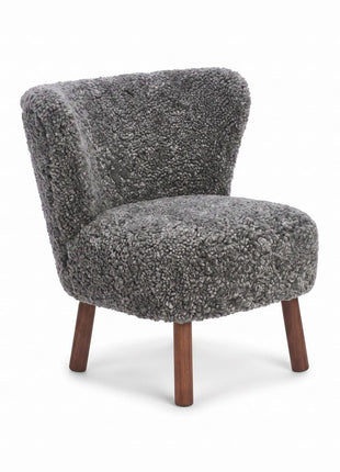 Emily Loungestuhl | Kurzhaar | Design Möbel Grafit