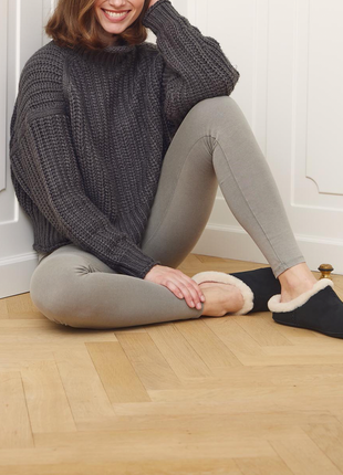 Hausschuh mit Absatz | Neuseeland | Größe 35-41 Schwarz