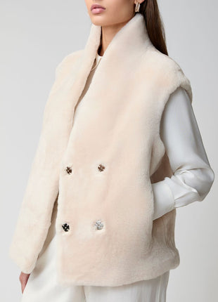 Lorena Weste | Shearling Beige