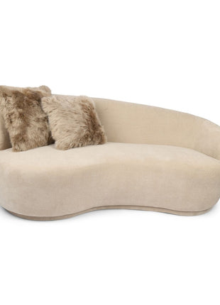 Fellkissenbezug | Langhaar | Neuseeland | 50,5x50,5 cm Taupe