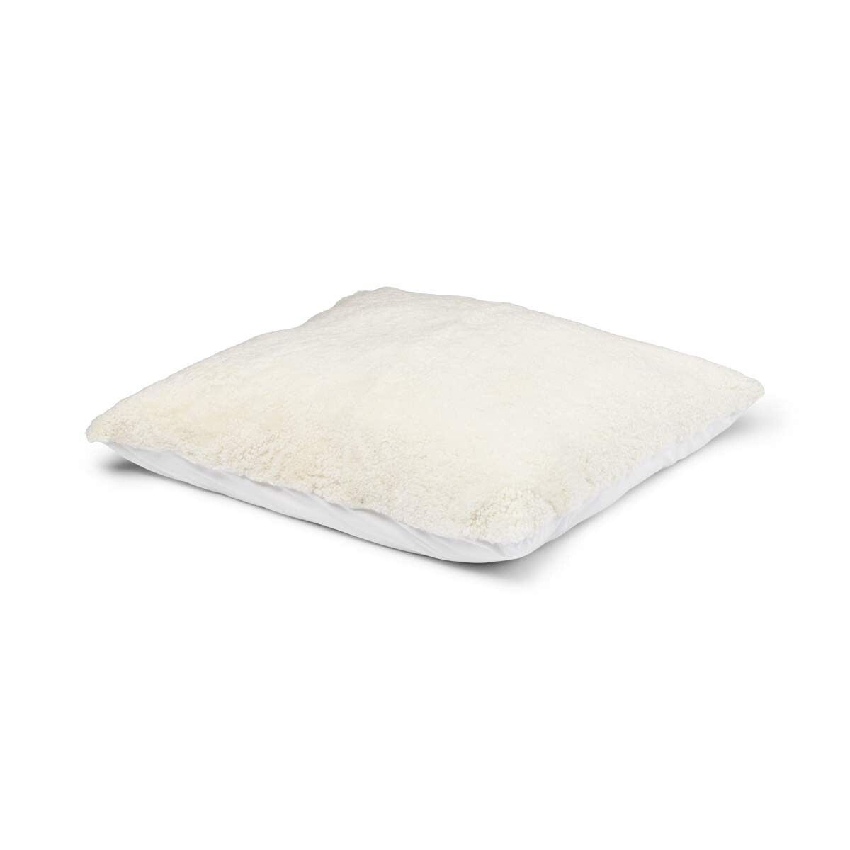 Lammfell Sitzsack | Kurzhaar | Neuseeland | Einseitig | 90x90 cm Weiß