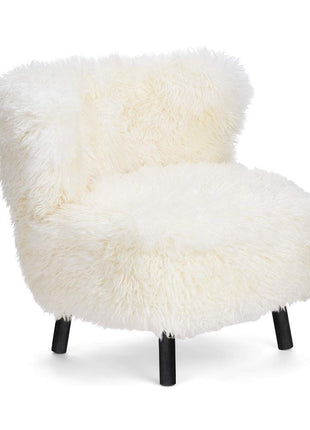 Emily Loungestuhl | Langhaar | Design Möbel Schneeweiß