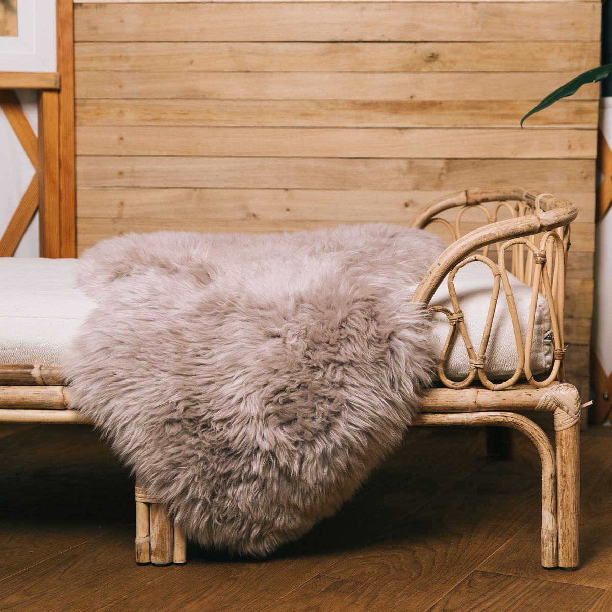 Merino Schaffell | Langhaar | Neuseeland | ca. 100x60 cm Dove