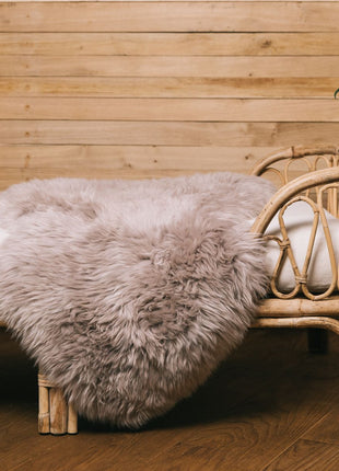 Merino Lammfell | Langhaar | Neuseeland | ca. 100x60 cm Dove